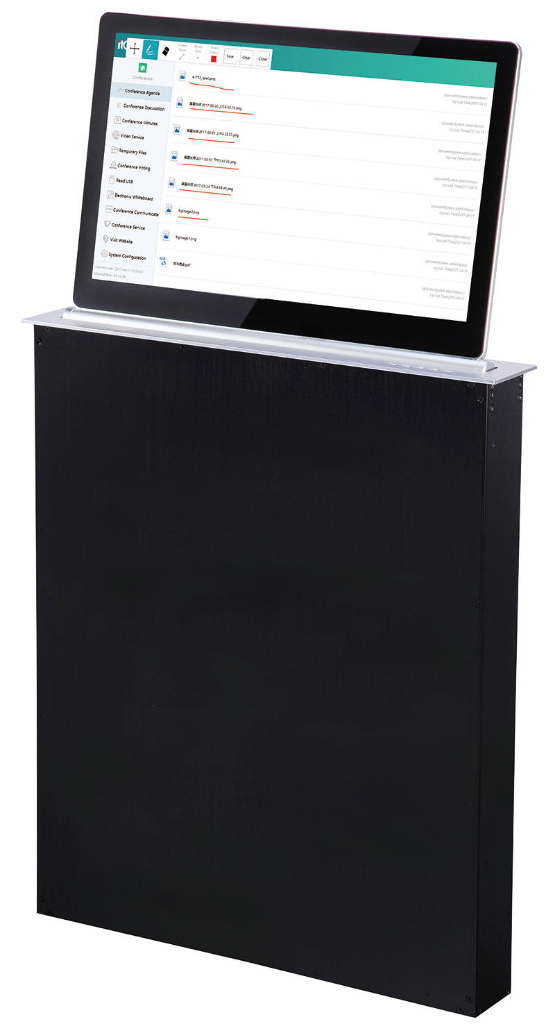 Встраиваемый выдвижной монитор ITC TS-8202A LCD 15.6" E-ink 10.1"